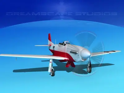 P-51 Mustang Sport V02 3D model