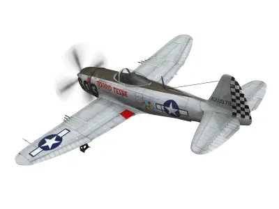 Republic P-47D Thunderbolt - Torrid Tessie 3D model