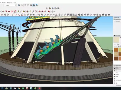 Stratosphere Casino Sketchup 3d Model 3D model
