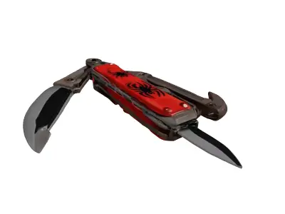 Tactical MultiTool Survival Knife 3D model