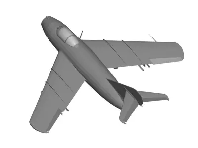 Mikoyan-Gurevich MiG-15 3D model