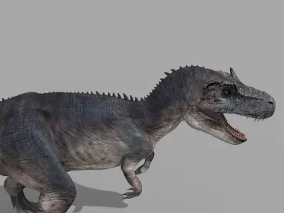 Real Animated Allosaurus - 8K 3D model