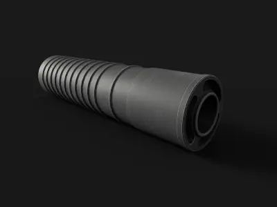 Silencer Hexagon DTKP 762x39 Low-poly 3D model