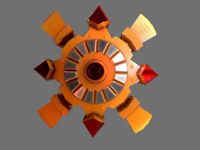 Air Mine Low-poly 3D model