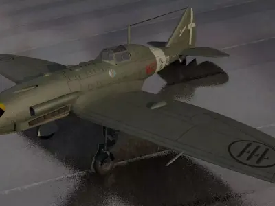 Reggiane Re-2005 Sagittario 3D model