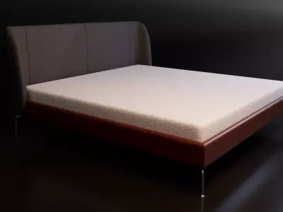 Realistic Bed Free low-poly 3D model