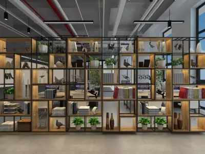 Startup Company Office Set 3D model