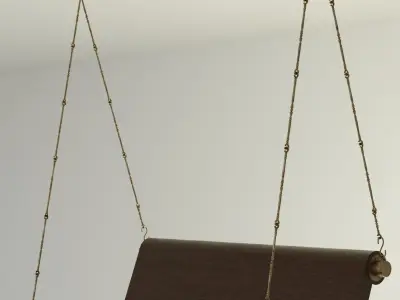 Unique Wooden Swing 3D model