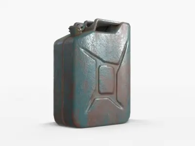 Jerrycan Asset 05 Low-poly 3D model