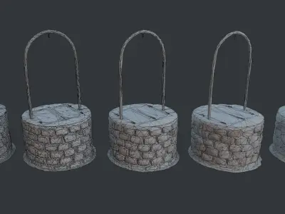 Village Well 01 - Stonelake3D Low-poly 3D model
