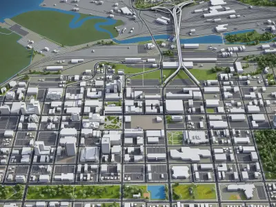 Anchorage Low-poly 3D model