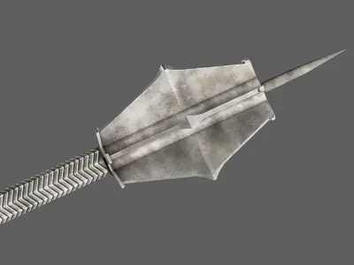 Steel ceremonial mace 3D model