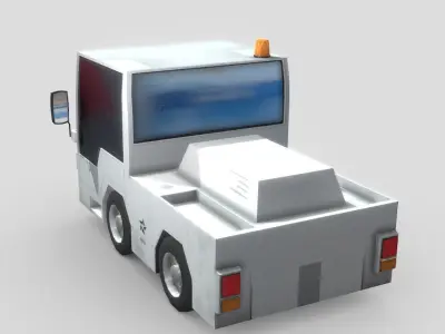 Airport Vehicle Truck Low-poly 3D model