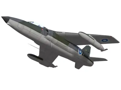 Folland gnat F1 3D model