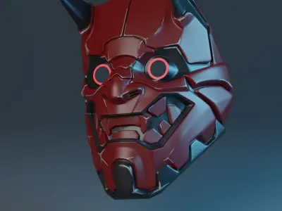 Cyberpunk Cat Mask 3D print model
