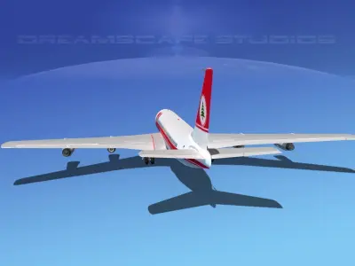 Boeing 707 Middle East 3D model