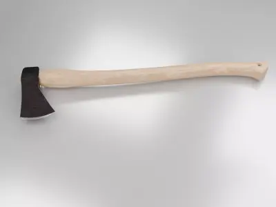 3d Axe 01 Low-poly 3D model
