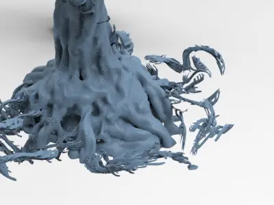 Ghost rock Hades Roots collection Low-poly 3D model