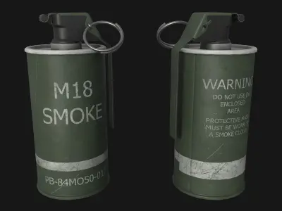 Grenades Pack Low-poly 3D model