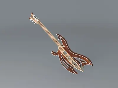 War Bird by Pasaye guitars Free 3D model