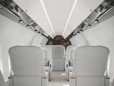 Luxury Private Jet Interior 3D model