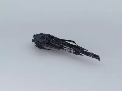 Voordishawdee Heavy Battlecruiser 3D model