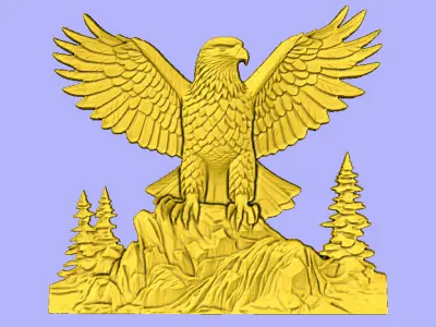 AGUIA ASAS ABERTAS  3D model