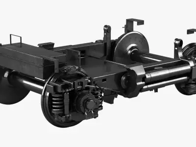 Train Undercarriage 3D model