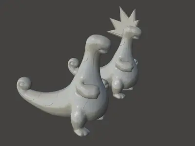 PALWORLD RELAXAURUS 2 PACK- ULTRA HIGH DETAILED STL FOR 3D PRINT 3D print model