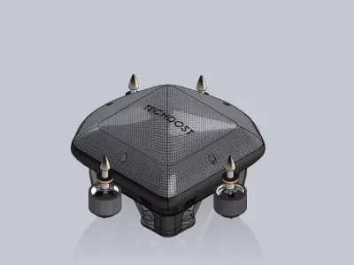 Cyber Scarab 420mm Foldable Drone Frame STL 3D Print SolidWorks  3D print model