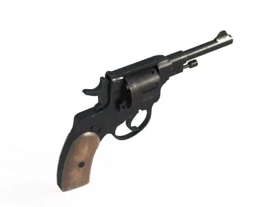 Modern revolver pistol 3D model