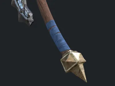 Fantasy Stylish- Axe of Cruel Low-poly 3D model