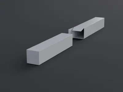 Packaging product box05 Low-poly 3D model