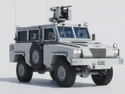 UN MRAP RG-31Nyala Low-poly 3D model