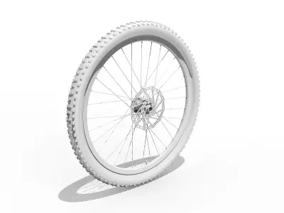 Bicycle Front Wheel 27-5 inch 3D model