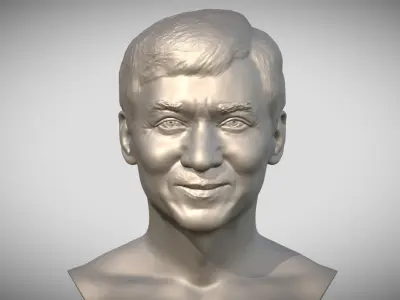 Jackie Chan bust 3D print model