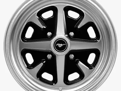 Legendary Wheel Co Magnum 400 Alloy Wheel Gloss Black 3D model