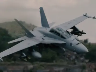 FA-18 Hornet Low-poly 3D model