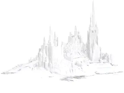 Desert Alien Monoliths 8 3D model