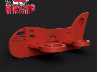 Among Us Airship kit card Free 3D print model