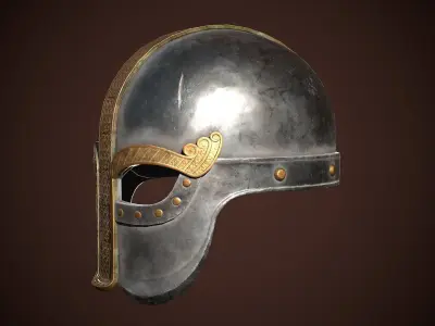 Viking Helmet 05 Low-poly 3D model