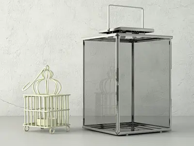 Lanterns and tealights by ZARA HOME 3D model