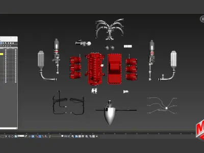 Continental IO 550 engine - Ready for 3d Print - Special Edition 3D print model
