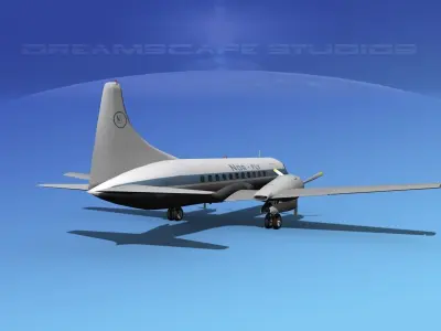 Convair CV-340 Norfly 3D model