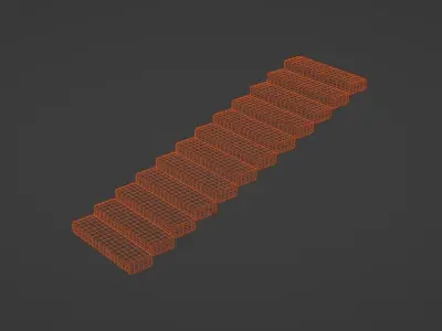 Linear Stairs Free 3D model