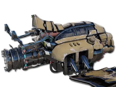 Heavy Spy Plane Low-poly 3D model