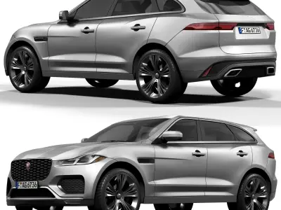 Jaguar F Pace 3D model