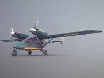 Accord-201 GreenYellow Livery Low-poly 3D model