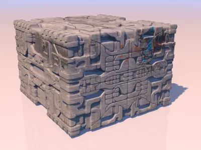 Aztec stones 3D model