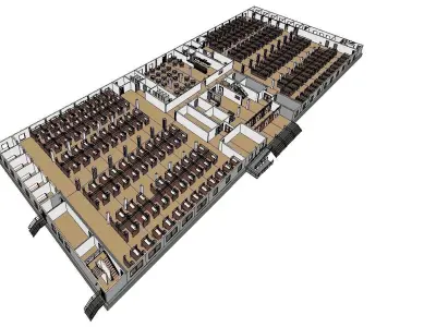 OFFICE BUILDING  MODULAR CONSTRUCTION MODEL  3D model